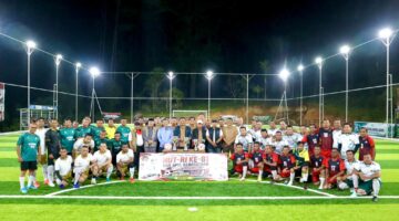 Polres  Gayo Lues Juara 1 Mini Soccer U-40 Piala Bupati, Donasi Rp30 Juta untuk Korban Kebakaran